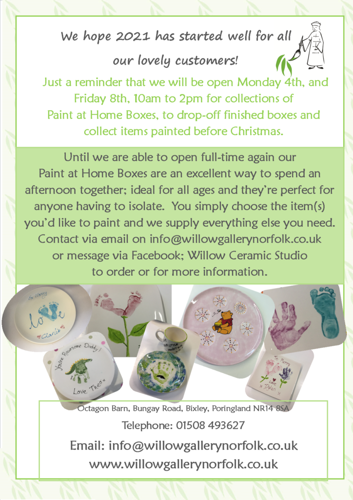 Willow Gallery Ceramic Painting Studio Norfolk Ceramic Pottery Painting